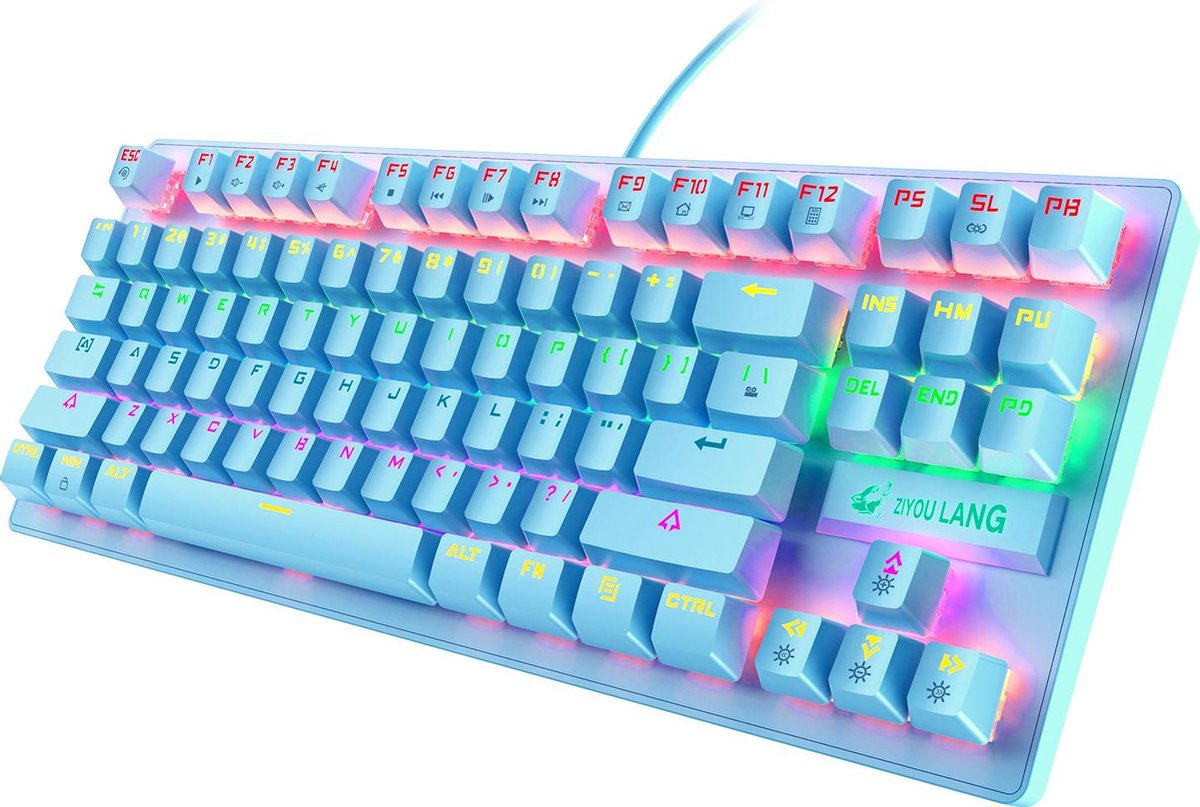 K2 RGB mechanisch gaming toetsenbord - Geschikt voor Windows/Mac - blue switch