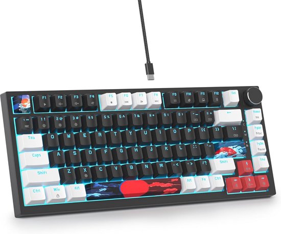 Hotswappable Mechanisch Gaming Toetsenbord met RGB Verlichting - Compact TKL Ontwerp