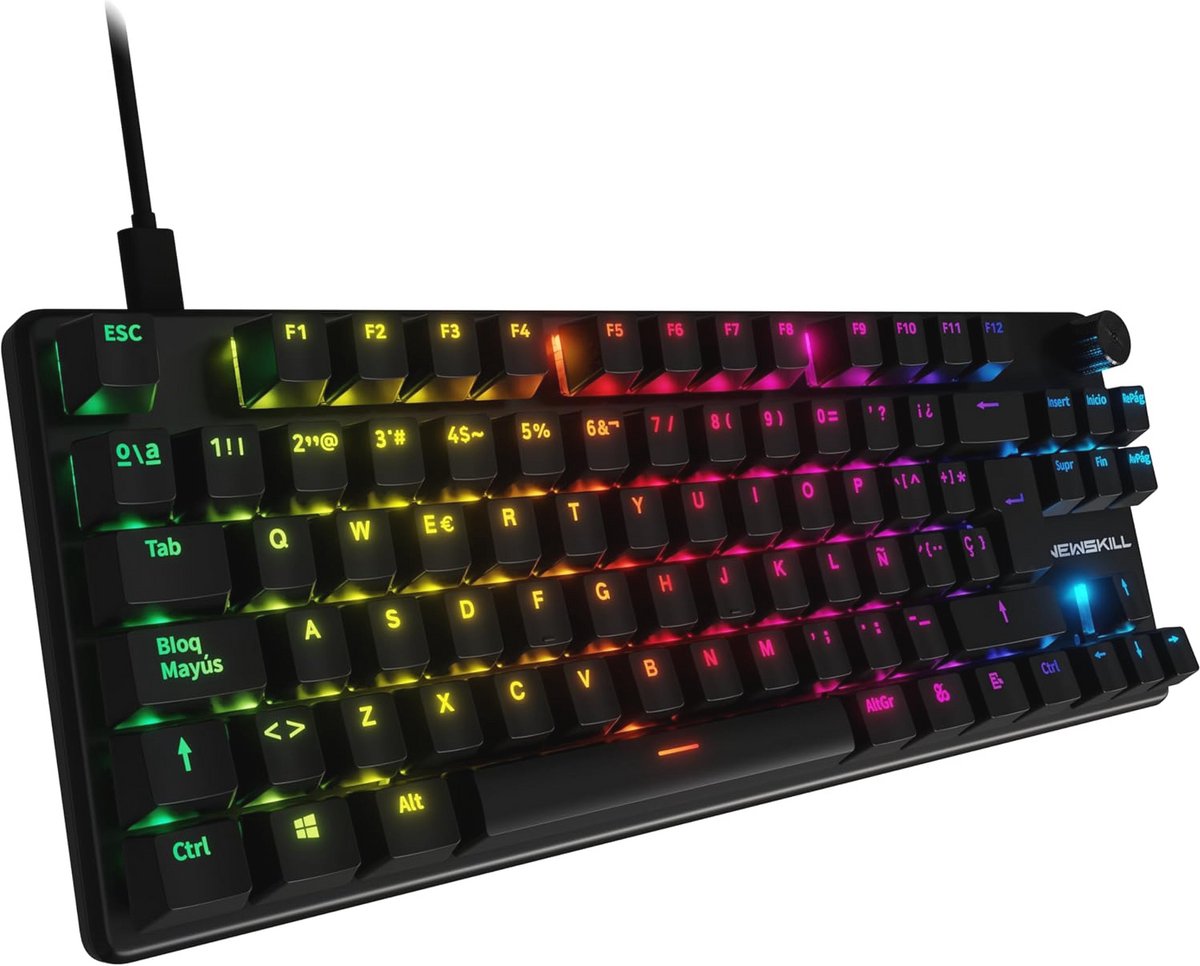 Mechanisch Gaming Toetsenbord met Verwisselbare Schakelaars en RGB Verlichting