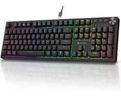 Mechanisch Gaming Toetsenbord met RGB Verlichting - QWERTZ 104 Toetsen voor Windows, MacOS en Linux