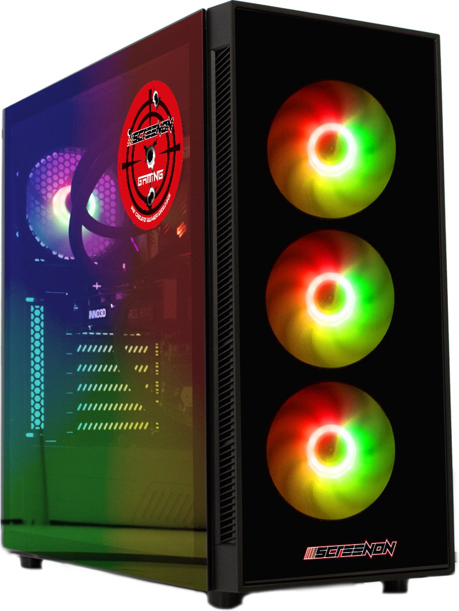 ScreenON - Ryzen 7 - 480GB M.2 SSD + 2TB HDD - RTX 3060 12GB - GamePC.X41564