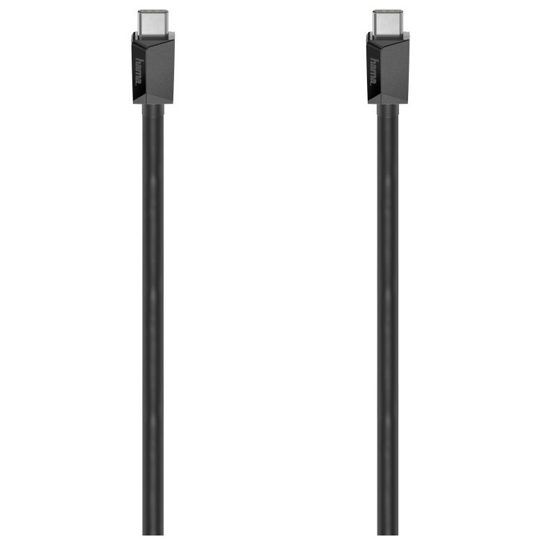 Hama USB-C-kabel Full-Featured, eMarker, USB 3.2 Gen2, 10 Gbit/s, 1,00 m Kabel - Zwart