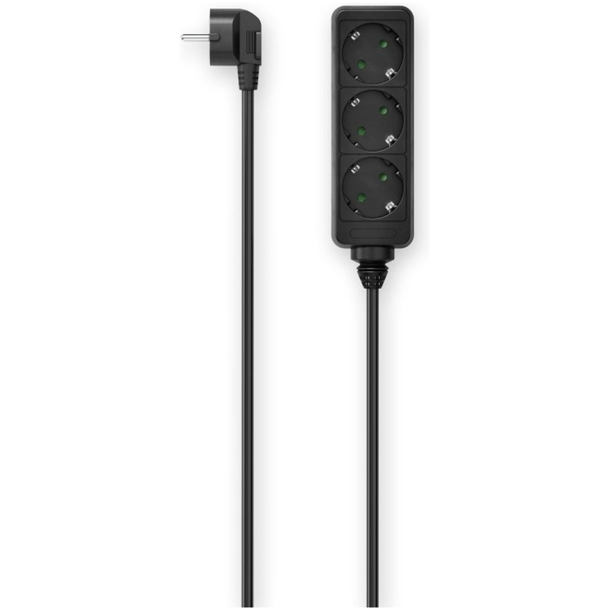 Hama Stekkerdoos, 3-voudig, 1,4 m Kabel - Zwart