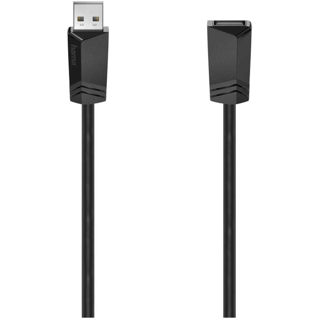 Hama USB-verlengkabel, USB 2.0, 480 Mbit/s, 3,00 m Kabel - Zwart