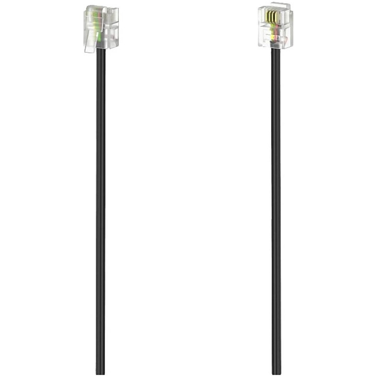 Hama Modulaire kabel, stekker 6p4c - stekker 6p4c, 3 m Kabel - Zwart