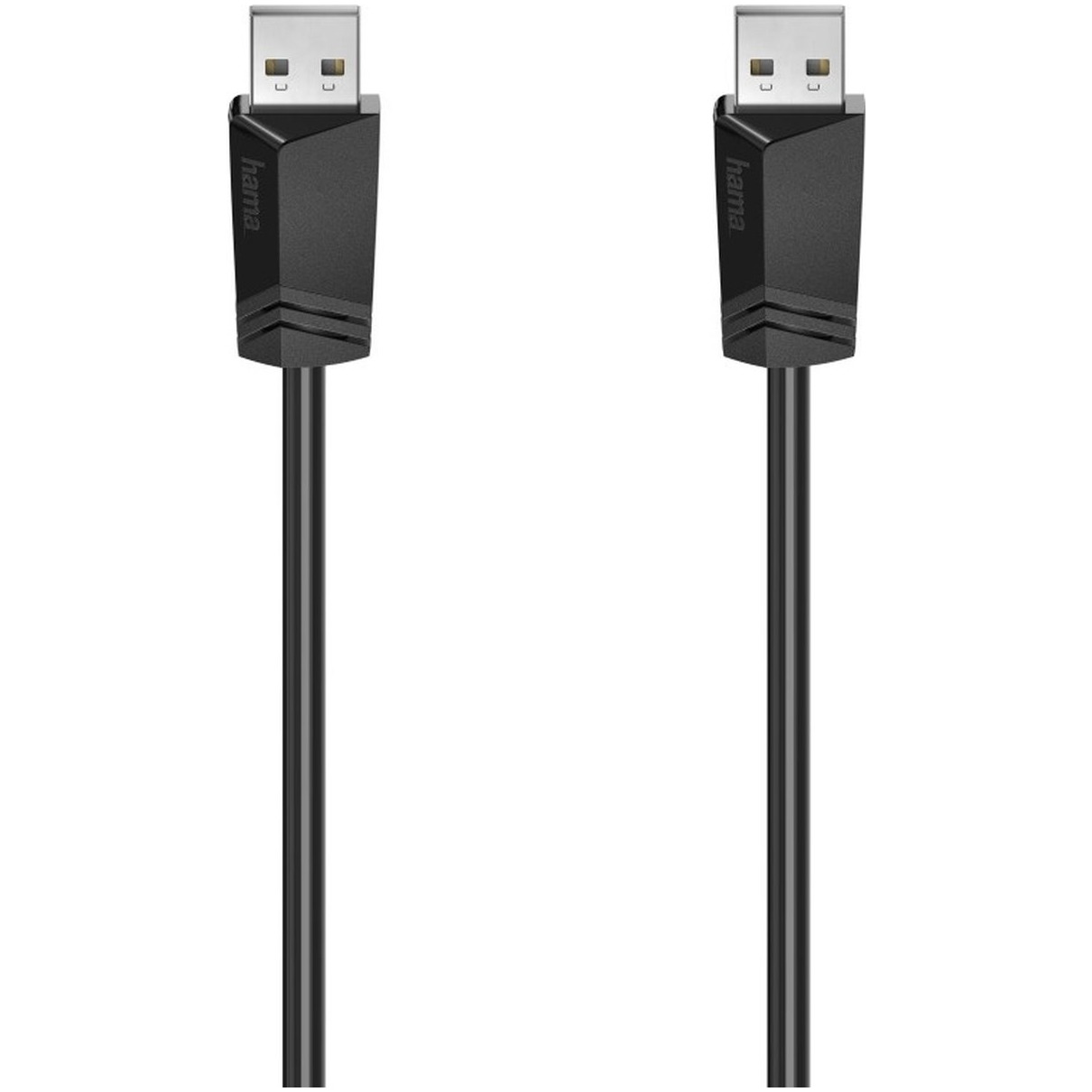 Hama USB-kabel A-A, USB 2.0, 480 Mbit/s, 1,50 m Kabel - Zwart