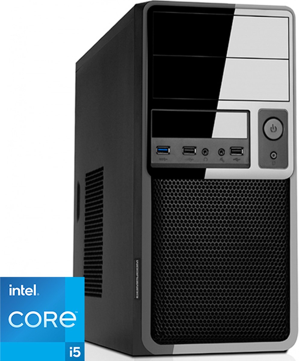 Intel Desktop PC met Core i5 - 16GB RAM - 480GB SSD - WiFi - Bluetooth - Windows 11 Pro (RN-374043)