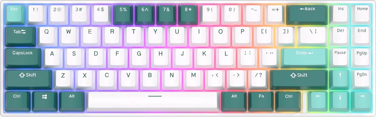 Royal Kludge RK71 - Gaming Toetsenbord - Draadloos - Mechanisch - RGB - Keyboard - Gaming