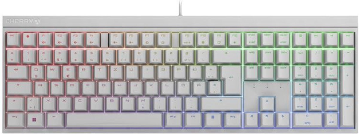 CHERRY MX 2.0S RGB toetsenbord USB QWERTZ Duits Wit
