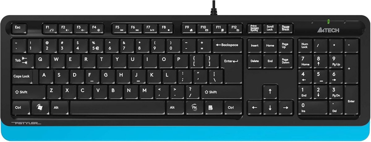 USB Bedraad Q Turks Multimedia Toetsenbord met Afvoerkanalen