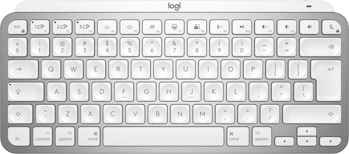 Logitech MX KEYS mini voor Mac - Draadloos Toetsenbord - Bluetooth - Qwerty ISO - Grijs