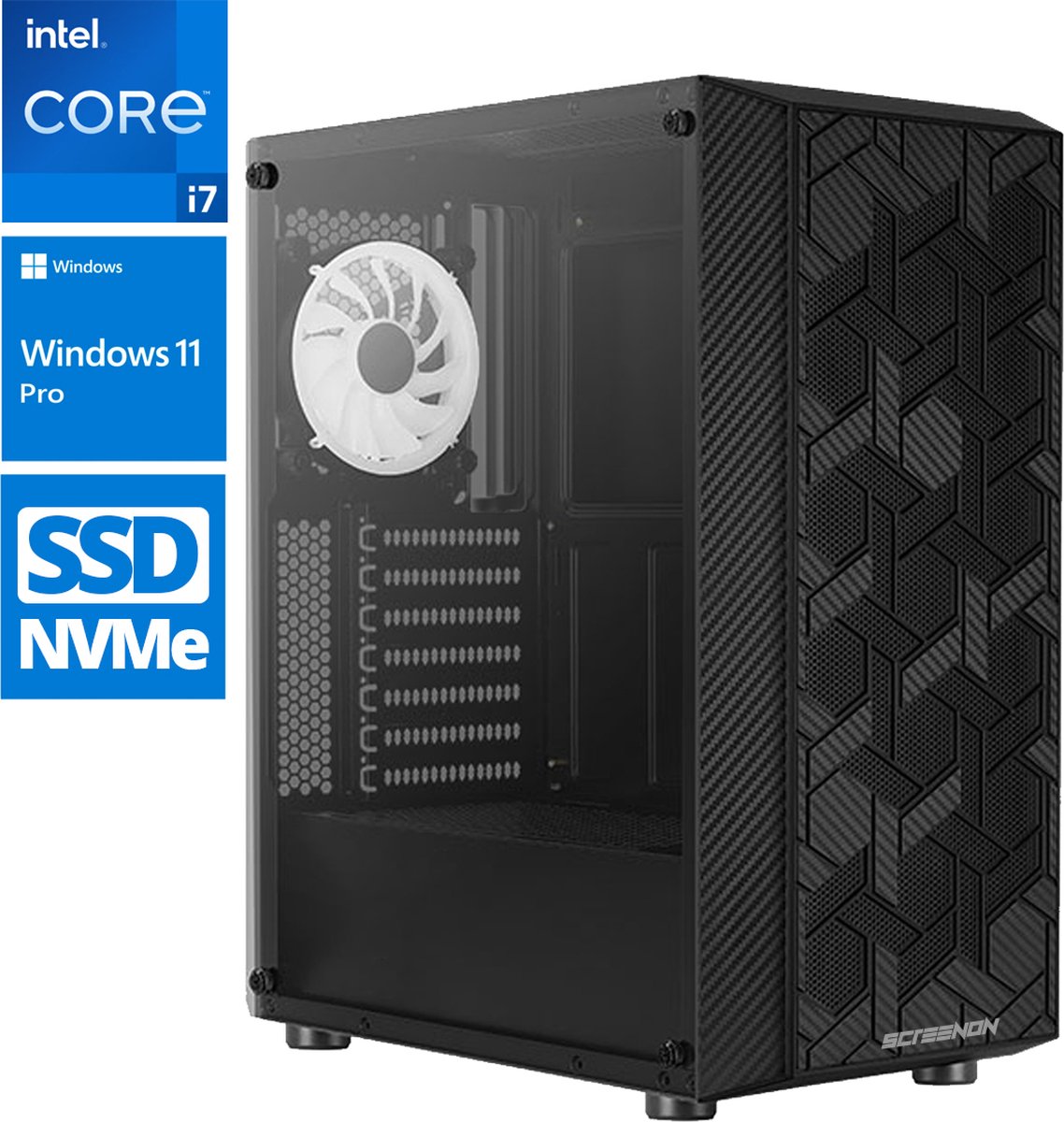 Intel Compleet PC | Intel Core i7 | 16 GB DDR4 | 500 GB SSD | Windows 11 Pro