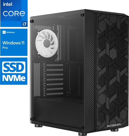 Intel Compleet PC | Intel Core i7 | 16 GB DDR4 | 500 GB SSD | Windows 11 Pro