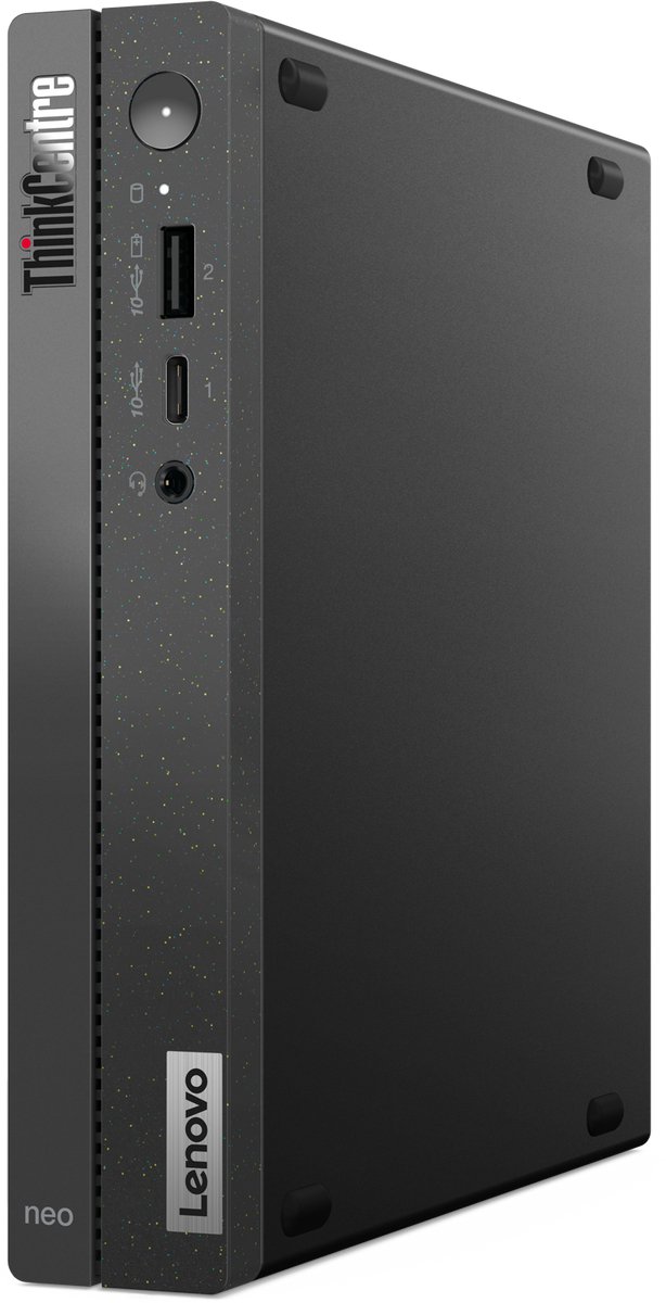 Lenovo ThinkCentre neo 50q - Desktop - Core i3 - 8 GB DDR4 RAM - 512 GB SSD - W11 Pro - Zwart