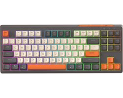 M87 Draadloos RGB Gaming Toetsenbord - 87keys - BT5.0/2.4G - PBT Ball Keycaps - Shimmer