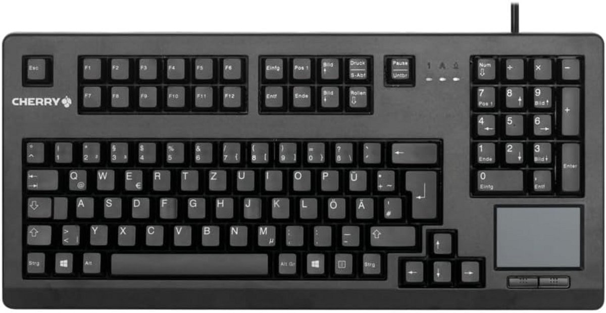 Mechanisch QWERTY Toetsenbord met Touchpad - Bedraad, Compact en Ergonomisch