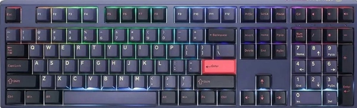 Ducky One 3 Cosmic Blue - Gaming toetsenbord - RGB LED - MX-Speed-Silver (US)