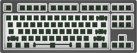 Dark Project - KD87B LTD Aluminum Cloud Grey - Mechanisch Bedraad Toetsenbord - Barebones