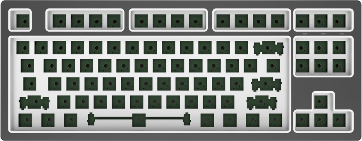 Dark Project - KD87B LTD Aluminum Cloud Grey - Mechanisch Bedraad Toetsenbord - Barebones