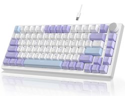 Mechanisch Toetsenbord 75% ANSI Indeling met RGB Verlichting en Hot-Swappable Switches voor Gaming