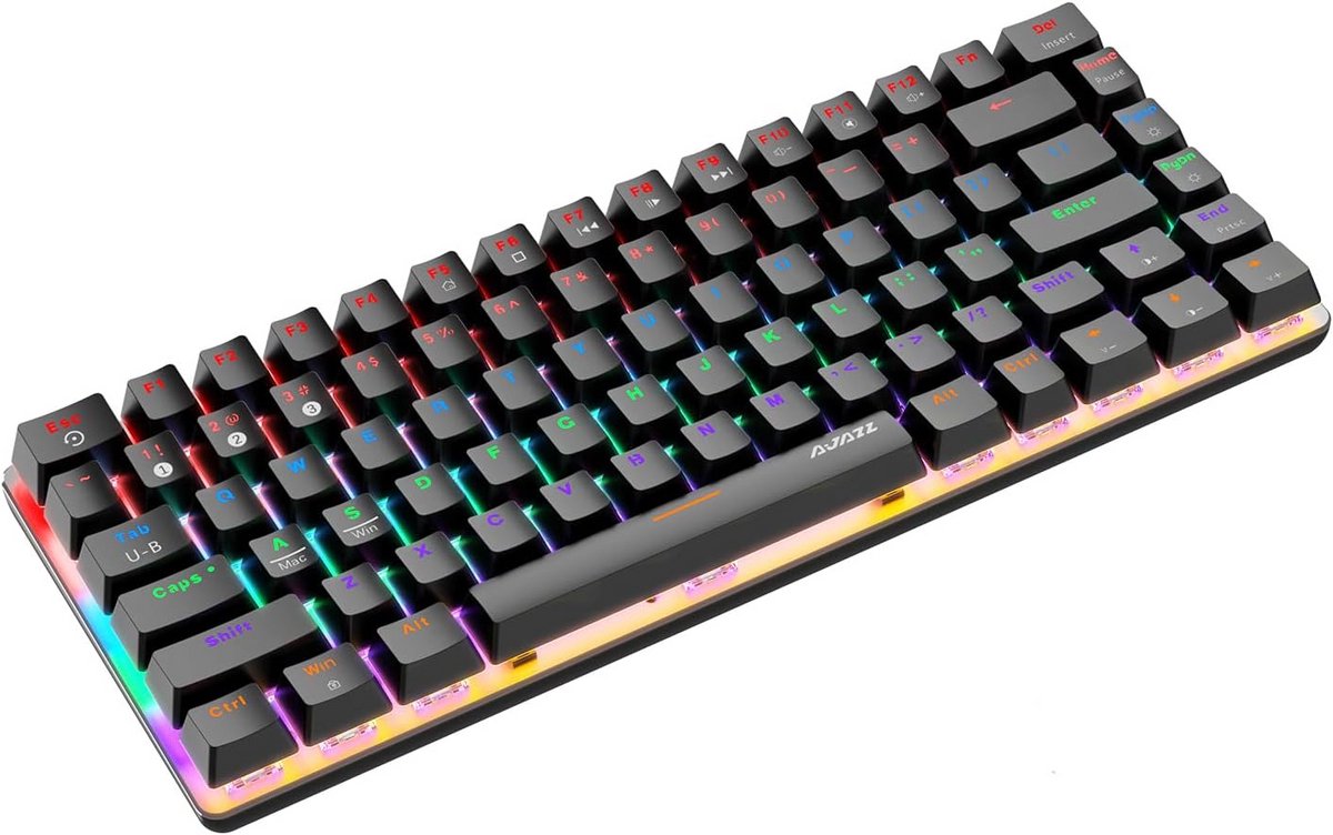 Draadloos Mechanisch Gaming Toetsenbord met 82 Toetsen en RGB Verlichting