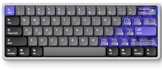 Compact Gaming Keyboard met 61 Toetsen en Aanpasbare Actiepunt