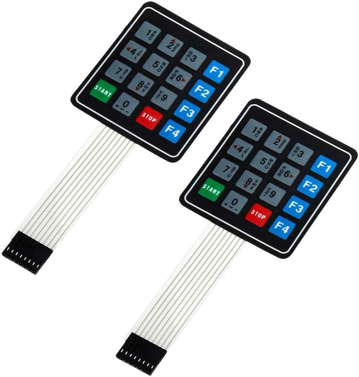 2 Stuks 16-Toetsen Matrix Membraan Toetsenbord Set voor Arduino en Elektronische Projecten