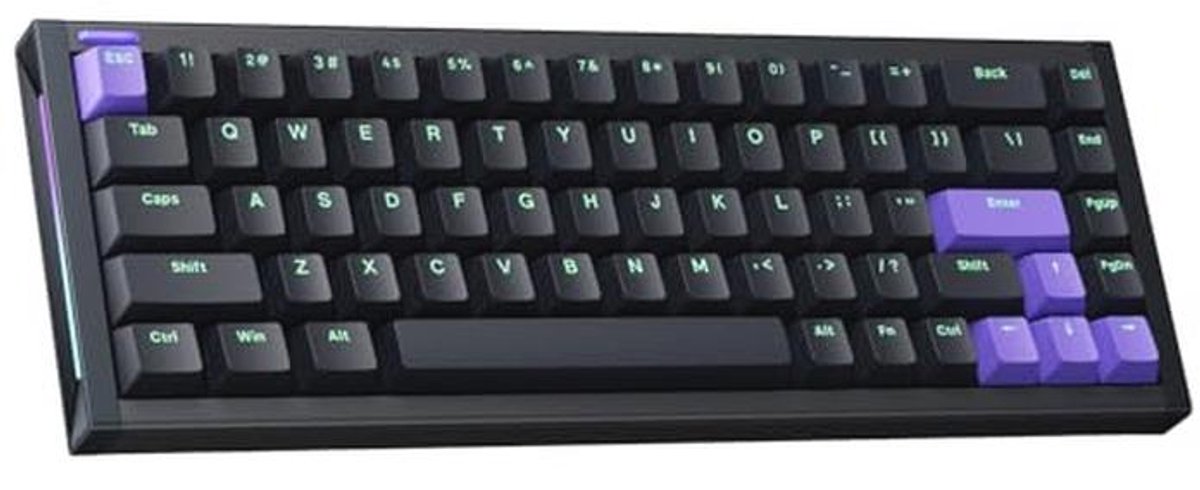 Hot Swappable Gaming Toetsenbord 65% met Magnetische Schakelaars en PBT Keycaps