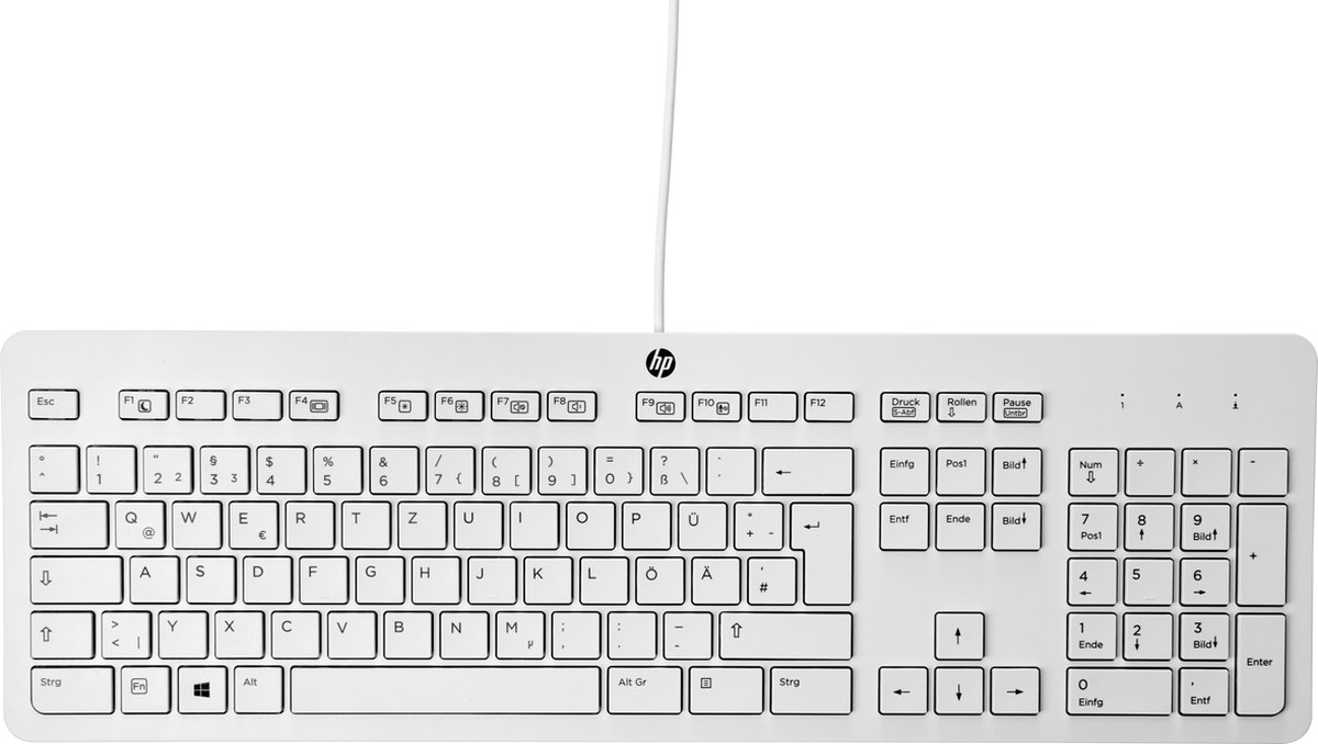 HP Z9H49AA#ABB USB Business Slim Keyboard (Grey - Grijs, standaard US international QWERTY)