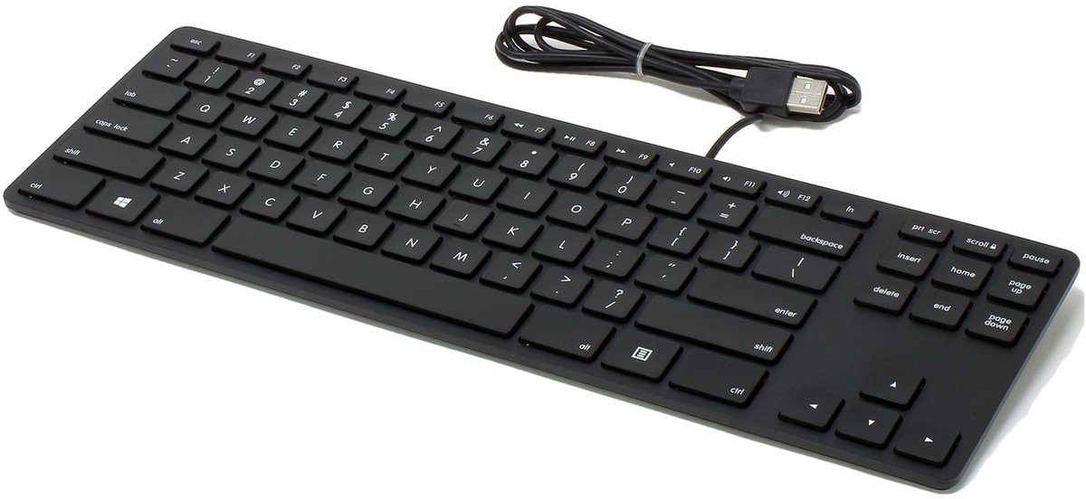 Matias FK308PCBB Wired Aluminum Tenkeyless Keyboard -Black - PC