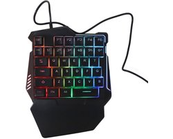 RGB Mechanisch Gamingtoetsenbord met 35 Toetsen en Polssteun