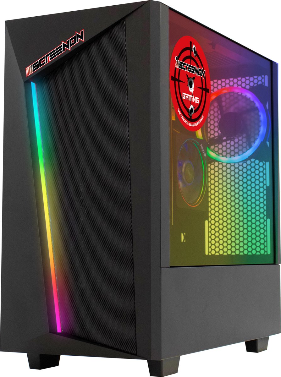 ScreenON - Ryzen 5 - 960GB M.2 SSD + 3TB HDD - RTX 3050 - GamePC.X375107
