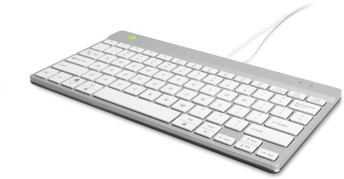 R-GO Tools R-Go Compact Break (wit, bedraad, QWERTY - US)