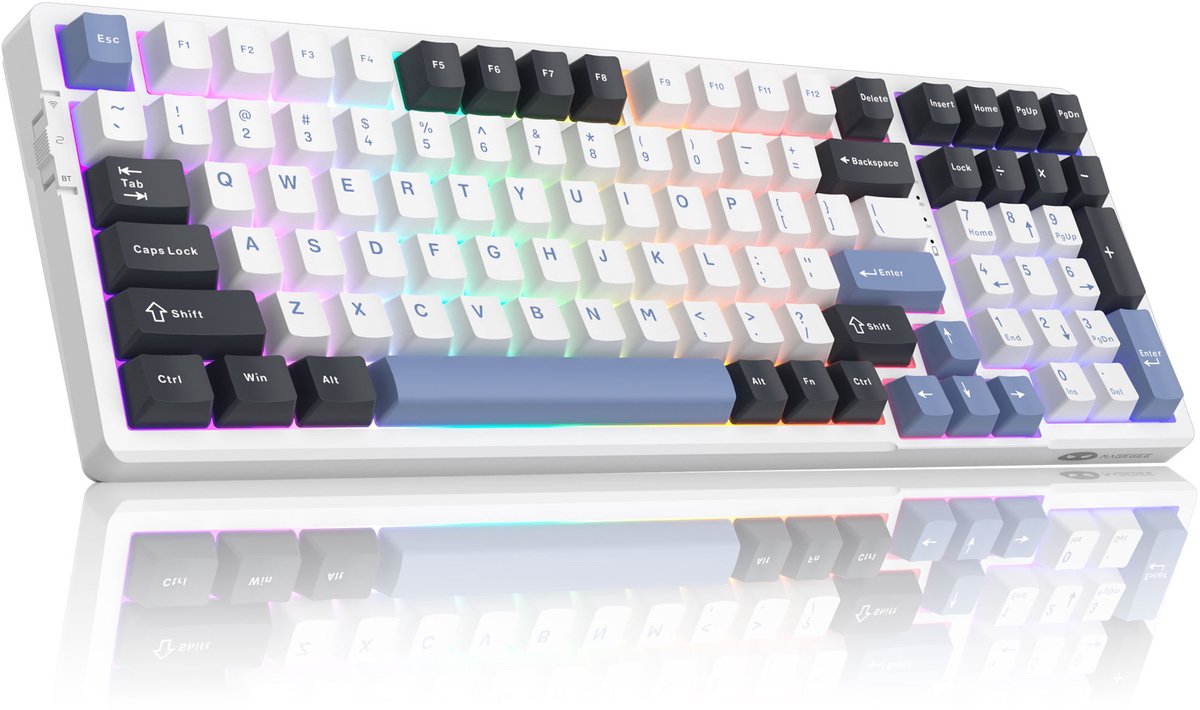 MageGee Light100 - Mechanisch Gaming Toetsenbord - Gaming Keyboard - Draadloos - RGB