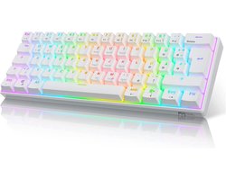 Draadloze Mechanische Gaming Toetsenbord met RGB en Hot-Swap Switches - 60% QWERTZ