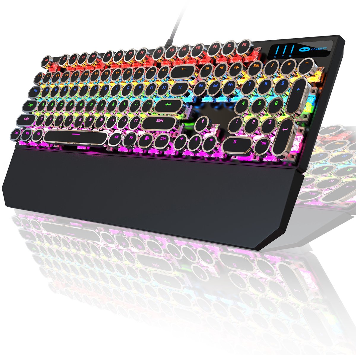 MageGee MK-Storm - Mechanisch Gaming Toetsenbord - Gaming Keyboard - RGB - Incl. Polssteun