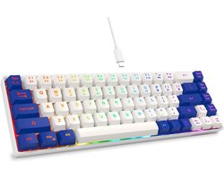 65% Compact Gaming Toetsenbord met Bedrade Verbinding en LED Verlichting