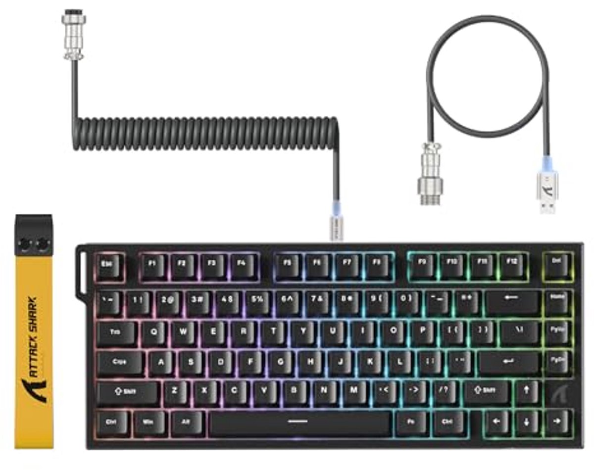 75% Gaming Toetsenbord met RGB Verlichting, 8000Hz Polling en Magnetische Schakelaars