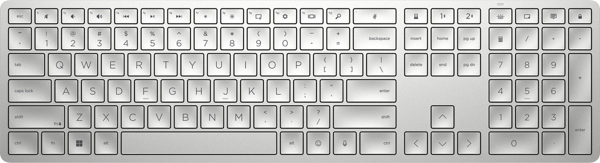 HP 970 - Draadloos Toetsenbord - Zilver