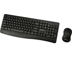 Tracer toetsenbord + muis, draadloos, optische sensor, membraantoetsenbord, BARTIX II RF NANO - Zwart