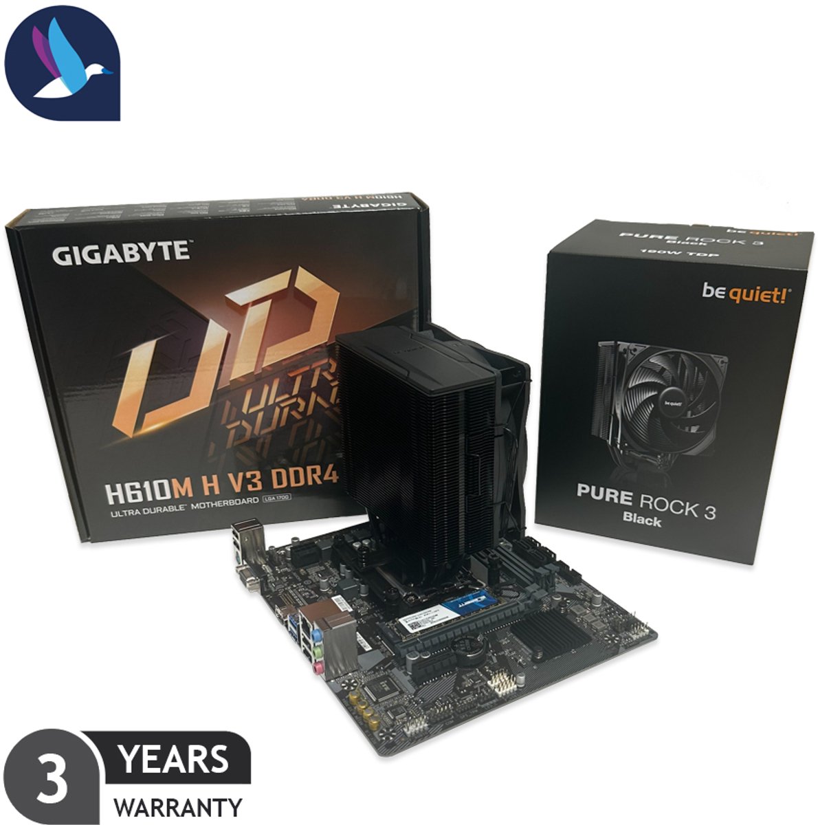 Kooiker Intel Upgrade-kit - Core i9 / 12900K | Gigabyte H610 | 1 TB SSD - NVMe | Windows 11 Pro