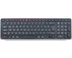 Draadloos Bluetooth Toetsenbord QWERTZ Layout Zwart Universeel Gebruik