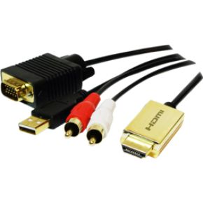 LogiLink CV0052A video kabel adapter HDMI naar VGA/audio