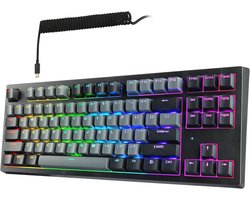 Mechanisch Toetsenbord met 87 Toetsen en RGB LED - Draadloos en BT5.0