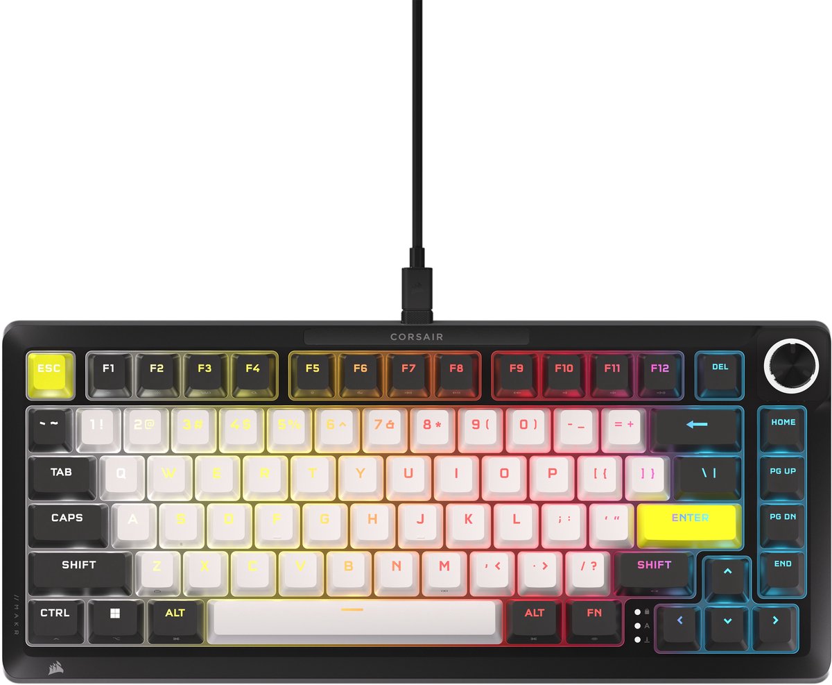 Corsair MAKR Pro 75 Hall Effect DIY Gaming Toetsenbord - Aluminium - MGX Hyperdrive - US Qwerty
