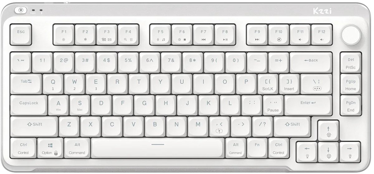 KZZI I75 - Toetsenbord - Wit - Low Profile - Red Switch