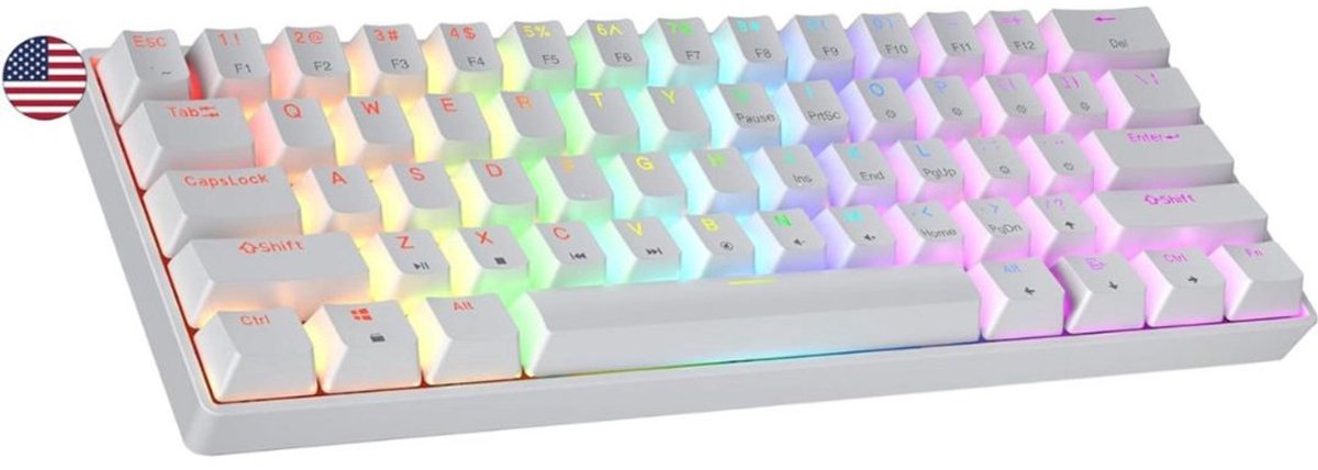 NBAP® Mechanical Keyboard - Mechanisch Toetsenbord Gaming - Wit