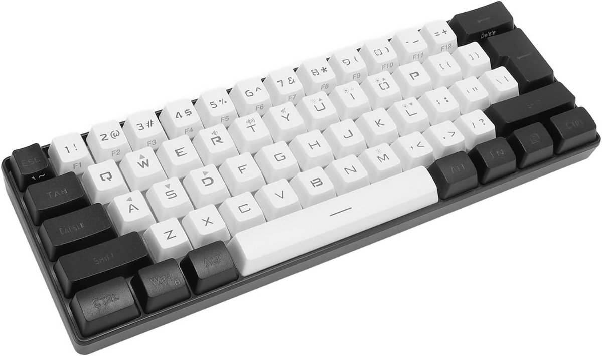 60% Compact Gaming Toetsenbord 61 Toetsen RGB Verlicht USB Bedraad voor Desktop Laptop