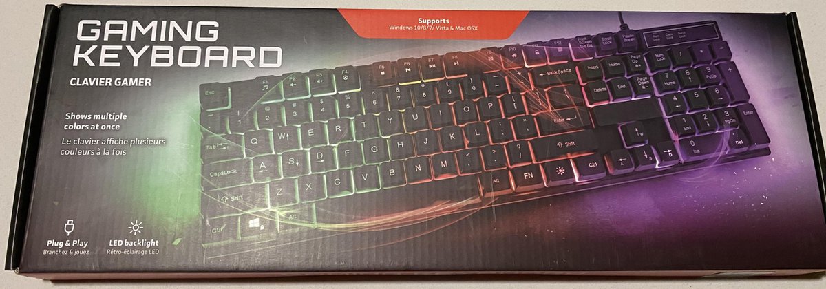 Gaming Toetsenbord met backlight - verschillende kleuren LED verlichting