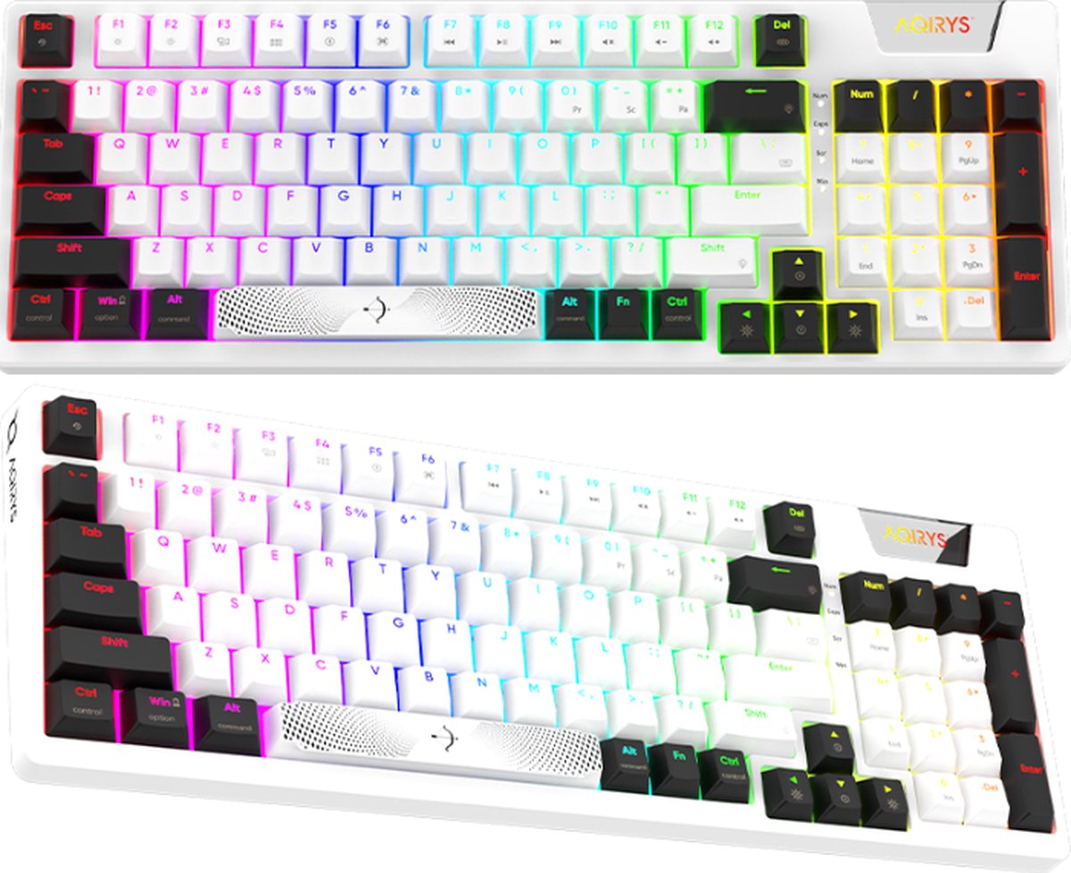 AQIRYS Adara - Gaming Toetsenbord - Led RGB - Bedraad - USB - Meganisch Toetsenbord - Aanpasbaar